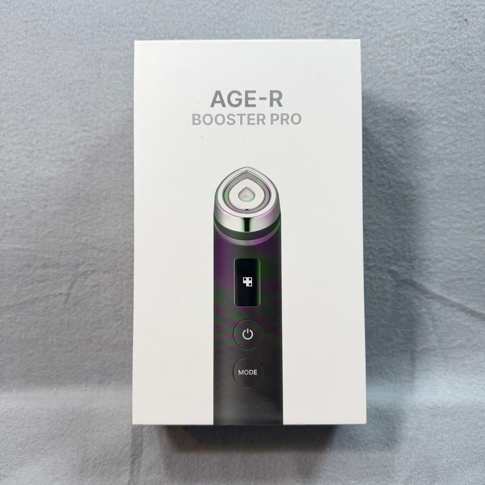 New Medicube Age-R Booster Pro Black 6-in-1 Facial Device K-Beauty Tech